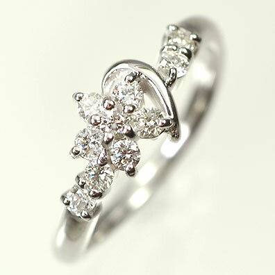 ダイヤモンド リング K18WG・ダイヤモンド0.3ct アニバーサリー10リング（指輪）【結婚10周年記念】【スウィート10石ダイヤモンド】ダイヤモンド指輪