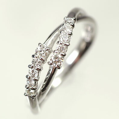 Other - ダイヤモンド リング K18WG・ダイヤモンド0.2ct　アニバーサリー10リング（指輪）【結婚10周年記念】【スウィート10石ダイヤモンド】ダイヤモンド指輪