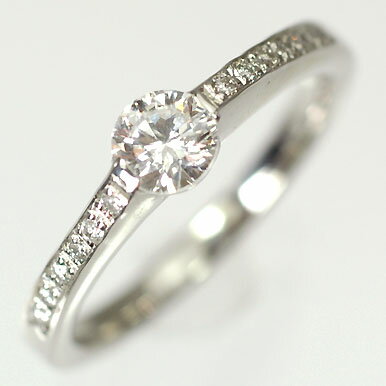 婚約指輪 プラチナ・ダイヤモンド0.3ct（F・VVS・3EX・H&C・中央宝石鑑定書付） エンゲージリング（婚約指輪） 【プロポーズリング】