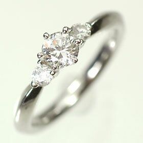 婚約指輪 プラチナ・ダイヤモンド0.3ct（H・SI・GOOD・鑑定書付） エンゲージリング（婚約指輪） プロポーズリング