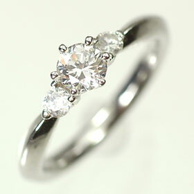 婚約指輪 プラチナ・ダイヤモンド0.3ct（F・VS・3EX・H&C・鑑定書付） エンゲージリング（婚約指輪） プロポーズリング