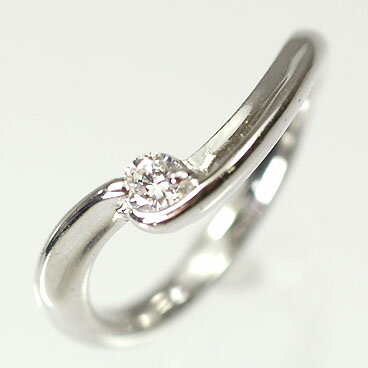 婚約指輪 プラチナ・ダイヤモンド0.1ct（H・SI・GOOD・鑑定書付） エンゲージリング（婚約指輪） プロポーズリング