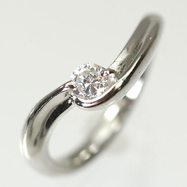 婚約指輪 プラチナ・ダイヤモンド0.2ct（H・SI・GOOD・鑑定書付） エンゲージリング（婚約指輪） プロポーズリング