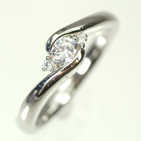 婚約指輪 プラチナ・ダイヤモンド0.2ct（H・SI・GOOD・鑑定書付） エンゲージリング（婚約指輪） プロポーズリング