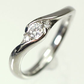 婚約指輪 プラチナ・ダイヤモンド0.2ct（H・SI・GOOD・鑑定書付） エンゲージリング（婚約指輪） プロポーズリング