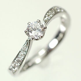 婚約指輪 プラチナ・ダイヤモンド0.2ct（F・VS・3EX・H&C・中央宝石鑑定書付） エンゲージリング（婚約指輪） プロポーズリング