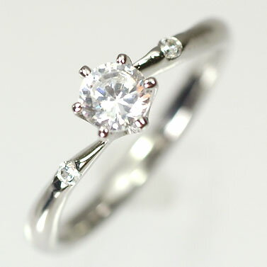 婚約指輪 プラチナ・ダイヤモンド0.3ct(H・SI・GOOD・鑑定書付) エンゲージリング(婚約指輪) プロポーズリング