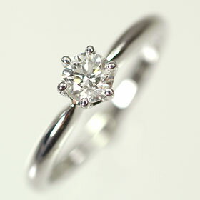 婚約指輪 プラチナ・ダイヤモンド0.3ct（F・VS・3EX・H&C・中央宝石鑑定書付） エンゲージリング（婚約指輪） プロポ…