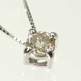 ダイヤモンド ネックレス プラチナ・ダイヤモンド0.2ct ツーステップペンダント(ネックレス)