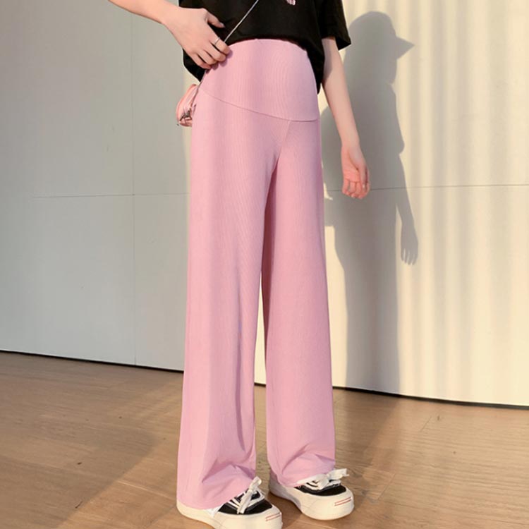 ワイドパンツ ガウチョパンツ マタニティ レギンス リブ マタニティ ガウチョ 脚長...