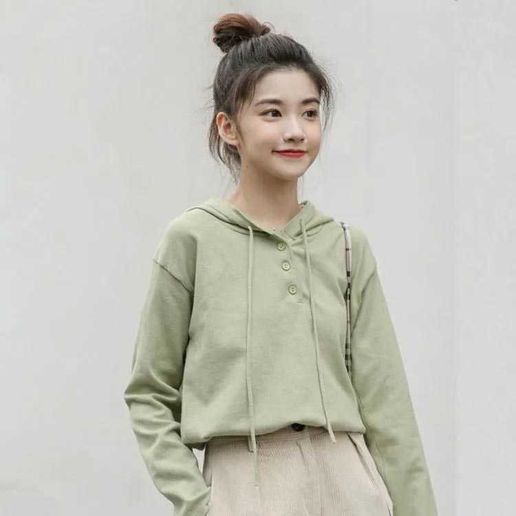 CYOAcyoa SHOPのトップス チャンキーニット フード付き 薄手 Vネック フードニット ニット フード付き 長袖 プルオーバー セーター 【送料無料】パーカー ニット スウエット 春 秋 ゆったり レディース レイヤード プルオーバー シルキータッチ チュニック カジュアル 重ね着｜アングル2