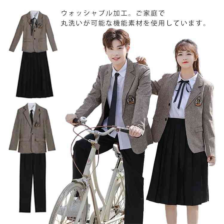 楽天CYOAcyoa SHOP卒業式 高校生 ブレザー jk 5点セット 男子制服 女子 スーツ 入学式 男の子 学生服 フォーマルスーツ 長袖シャツ 無地 女の子 女子高生 コート ネクタイ 文化祭 学校制服 スーツジャケット 発表会 制服 長袖 コスプレ衣装