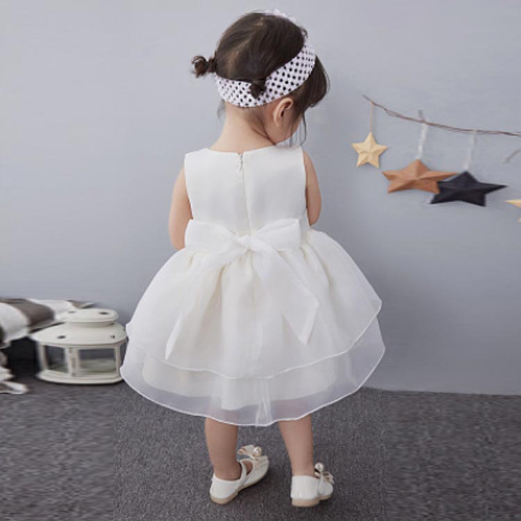 100日祝い ベビードレス 赤ちゃんドレス お宮参り セレモニードレス フォーマル ヘアバンド付き 100日祝い 新生児 60 70 ボレロ 3