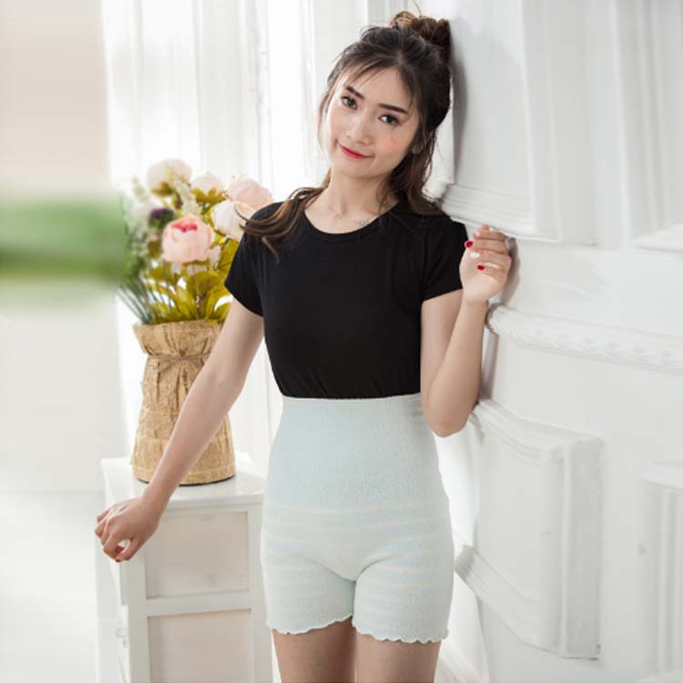 レディース ゆったり もっちり はらまきパンツ パンツ ボーダー マタニティ 冷え取り 温活 下着 インナー ショーツ ハイウエスト 温め あったか 毛糸パンツ らくちん 冬 秋冬 妊活 冷え対策 寒さ対策 シンプル 腹巻 3