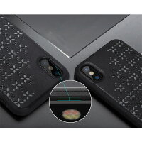 iPhoneX背面ケースNILLKINスマホケースiPhoneX用蓄光夜光暗いところで光るメッシュ花柄切り抜き背面型カバー花柄デザインアイフォンテン正規品全2色アイフォンXiPhoneXケーススタイリッシュカッコイイ背面保護カバー送料無料
