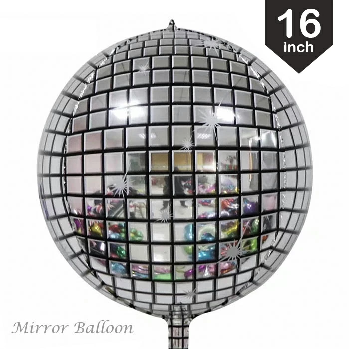 ディスコボール 4D バルーン ミラーボール風 パーティー 飾り付け イベント 装飾 ダンスパーティー 誕..