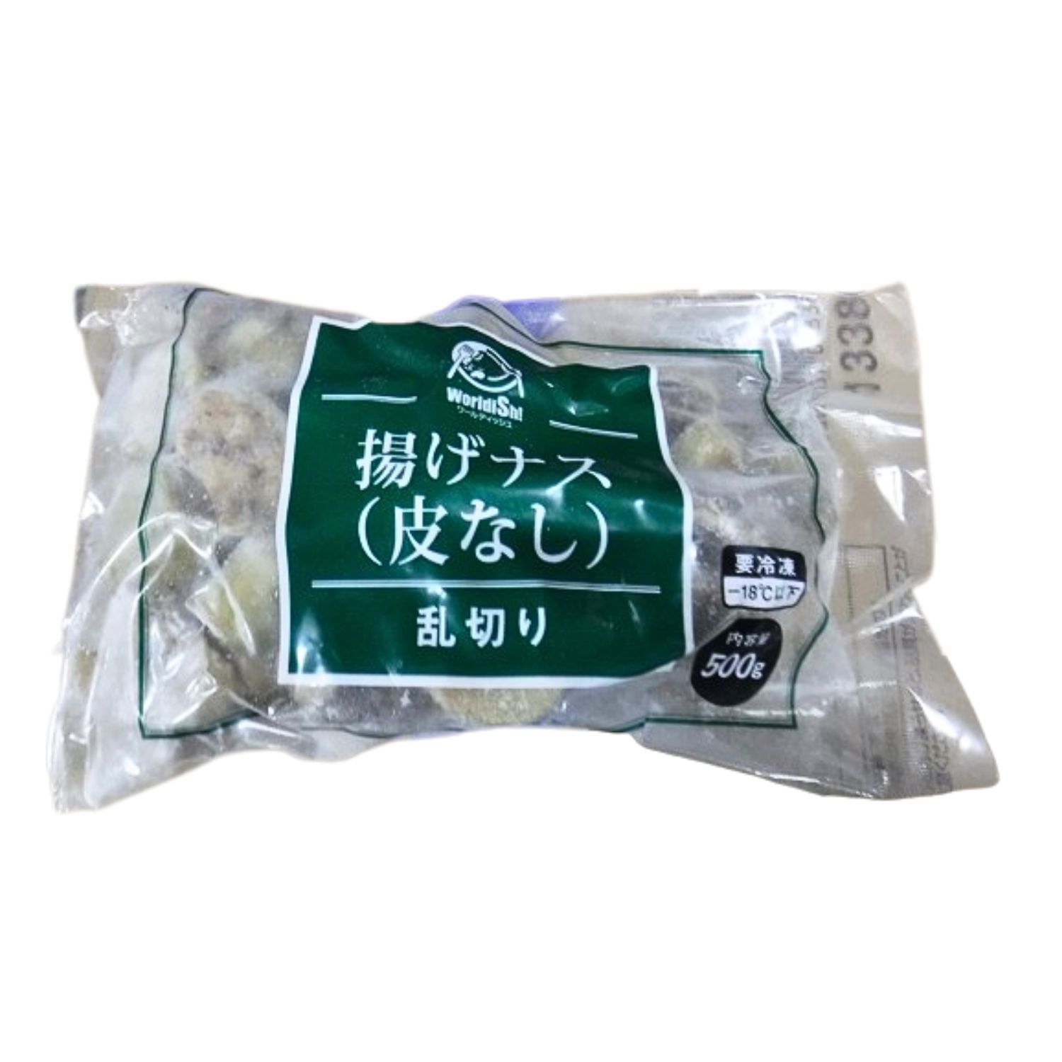 ＼スーパーSALE 30％OFF／【冷凍】 791 揚げナス乱切り（皮なし） 500g 神栄【3980円以上送料無料】