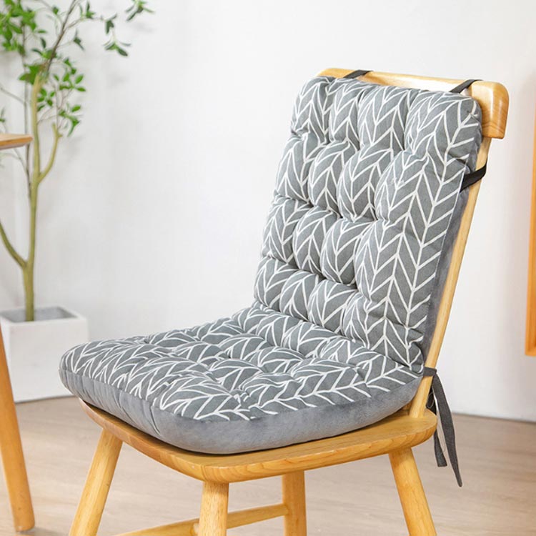 椅子用クッション ソファー ふわふわ 座布団 チェアパッド 冬用 クッション 座布団 テレワーク オフィス 暖かい 背もたれ付き イス用クッション もこもこ 腰痛対策 シート 車内クッション 床 秋 冬 春 夏 [3]