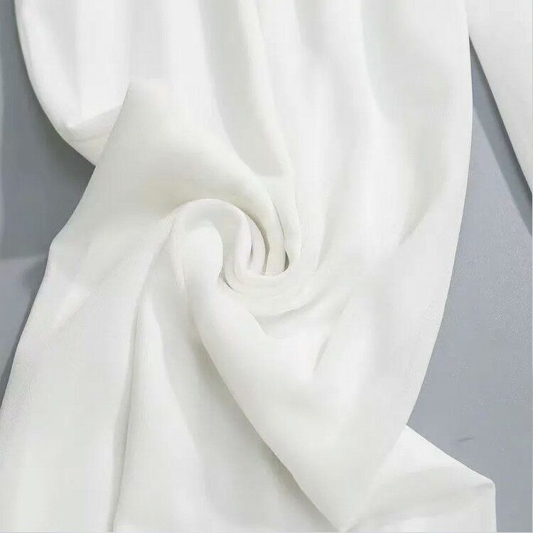 シフォンパンツ キュロット スカート風パンツ ワイドパンツ レディース 夏服 ガウチョパンツ スカーチョ スカンツ 楽ちん ウエストゴム 薄手 通気性抜群 着痩せ ゆったり 体型カバー フェミニン 白 黒 ピンク 赤 88cm 96cm 3