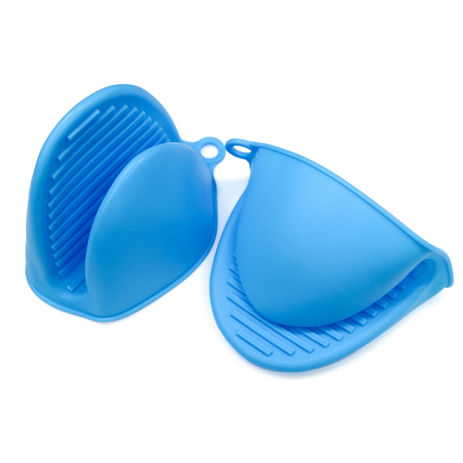 樂天商城 - シリコン 鍋つかみ ブルー 2個セット 選べるカラー 6種類 ミトン 耐熱 耐冷 滑り止め ミニ コンパクト キッチン キャンプ きらきらぷんぷん丸 SNT-006