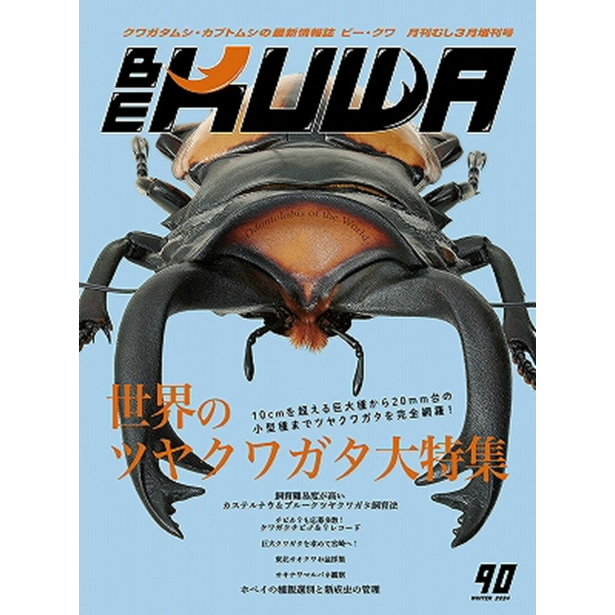 【DDA】BE-KUWA 最新号No.90 世界のツヤクワガタ大特集!! dda クワガタ カブトムシ 雑誌