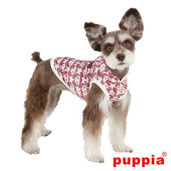 犬服 PUPPIA スカル＆スターデザインパーカー スパロウ -SPARROW-（超小型犬・小型犬用）【犬の服2点購入でメール便送料無料】ドッグウェア 人と犬、犬と飼い主のペアルック パピア サイズS M L