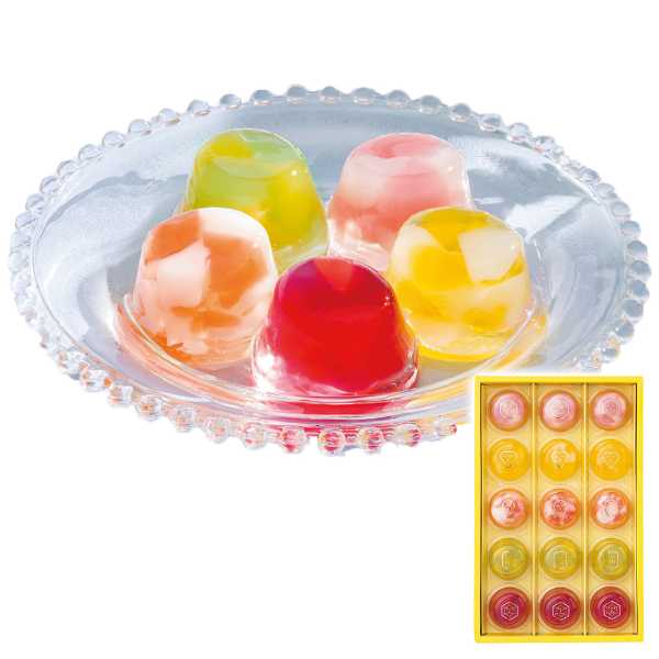 ひととえ ピッコロドルチェ 15個入 ゼリー 詰め合わせ ギフト スイーツ ピーチ マンゴー フルーツゼリー 個包装 おしゃれ 手土産 内祝い お祝い お返し 贈り物 デザート セット