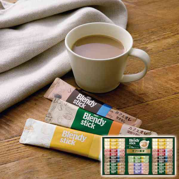 AGF ブレンディ スティック カフェオレ コレクション ギフト コーヒー 詰め合わせ セット 紅茶 抹茶 ヘーゼルナッツ 飲み比べ 贈り物 プレゼント 内祝い 御祝 お歳暮 お中元