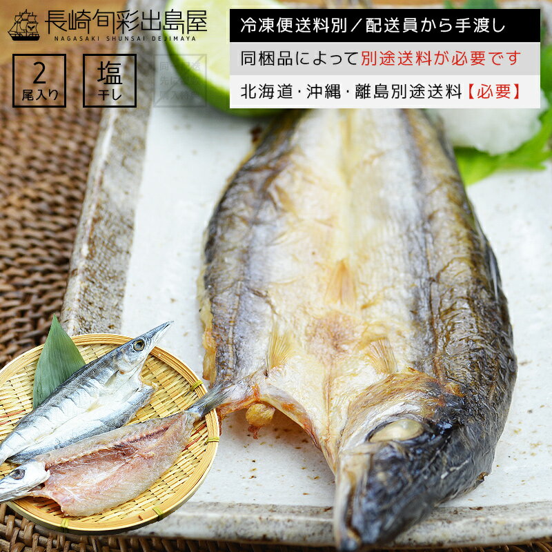 長崎産 かます一夜干し 2尾 同梱品によって別途送料必要 北海道・沖縄県・離島配送で別途送料必要 出島屋 干物 干し物 ひもの ヒモノ