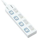 Panasonic 配線器具 ザ・タップ X 4個口 2m ホワイト WHA25244WP パナソニック 〈WHA25244WP〉