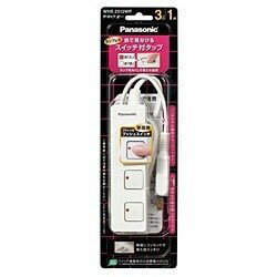 Panasonic 配線器具 ザ・タップ Z 3個口 1m ホワイト WHS2513WP パナソニック 〈WHS2513WP〉