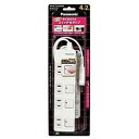 Panasonic 配線器具 ザ・タップ Z ACアダプター対応 4個口 2m ホワイト WHS25249WP パナソニック 〈WHS25249WP〉