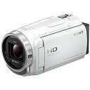 SONY ビデオカメラ Handycam 光学ズーム30倍 64GB ホワイト HDR-CX680W ...