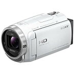 SONY ビデオカメラ Handycam 光学ズーム30倍 64GB ホワイト HDR-CX680W ソニー ハンディカム 〈HDRCX680-WC〉