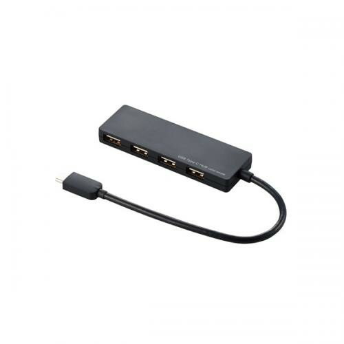 GR ELECOM USB@Type-Cڑ4|[gUSB2.0nu U2HC-A429BBK qU2HCA429BBKr