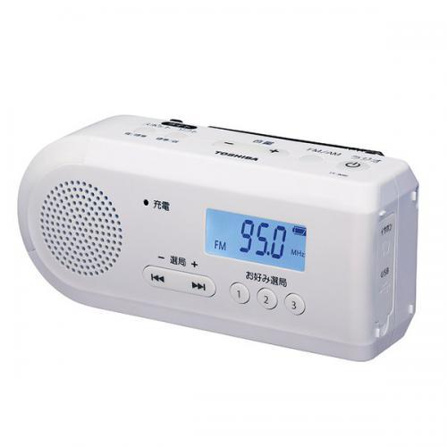 東芝 TOSHIBA FM AM 手回し充電ラジオ 