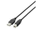 ELECOM USBケーブル USB2.0 A-Bタイプ 3m ブラック U2C-BN30BK エレコム 〈U2CBN30BK〉