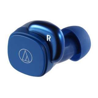 オーディオテクニカ audio-technica フルワイヤレスイヤホン ブルー ATH-SQ1TW-BL リモコン・マイク対応 /ワイヤレス(左右分離) /Bluetooth 〈ATHSQ1TW-BL〉