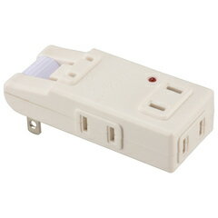 【マラソン期間中ポイント2倍】オーム電機 OHM マイクロタップ 雷ガード 4個口 白_HSAKS4PBT-W 〈HSAKS4PBT-W〉