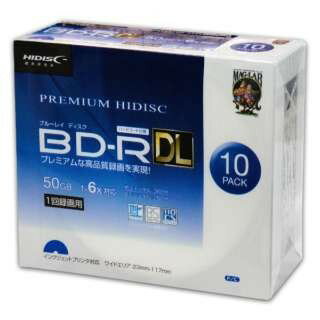 HI-DISC 録画用BD-R DL 片面2層 50GB 6倍速対応 10枚入 ホワイトプリンタブル HDVBR50RP10SC ハイディ..