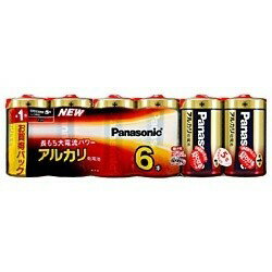 Panasonic アルカリ乾電池単1形6本パック LR20XJ/6SW パナソニック 〈LR20XJ6SW〉