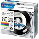 三菱ケミカルメディア MITSUBISHI 音楽用CD-R Verbatim 80分 24倍速対応 10枚入 MUR80PHW10V1 〈MUR80PHW10V1〉