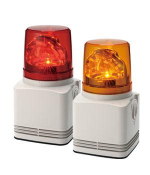 パトライト　電子音内蔵LED回転灯　RFT-100 AC100V 115角 （色、電子音お選びいただけます。）