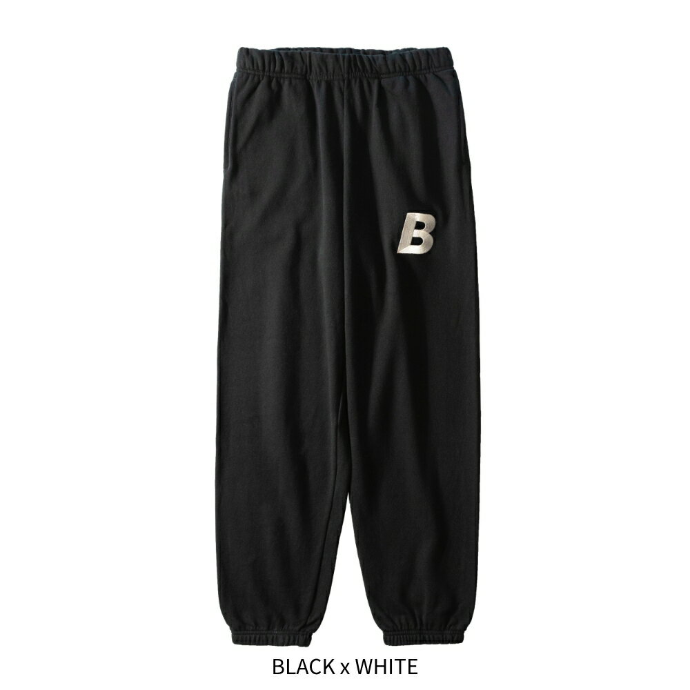 【SS中10倍】【着後レビューでBANDELグッズ！】BANDEL バンデル スウェットパンツ B SweatPant BAN-SWP006BLACK ブラック 黒 ブルー ピンク ボトムス スウェット フルレングス メンズ 男性 レディース 女性 刺繍 シンプル コットン100%