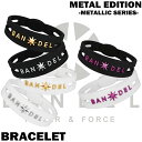 【マラソン中10％クーポン】【レビュー特典】BANDEL バンデル METAL BRACELET メタル ブレスレット ロゴ シルバー ゴールド オシャレ 健康 芸能人 アクセサリー プレゼント 正規販売店 Fight&Life ALBA 掲載