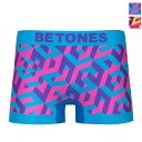 楽天DEPARTMENTSTORES【マラソン最大P19!要エントリー】BETONES ビトーンズ ボクサーパンツ FESTIVAL9-FE009 GREEN PINK MENS メンズ ボクサー パンツ アンダーウェア ブラック レッド シンプル 軽量 速乾 耐久性 ギフト プレゼント 3D グラフィック