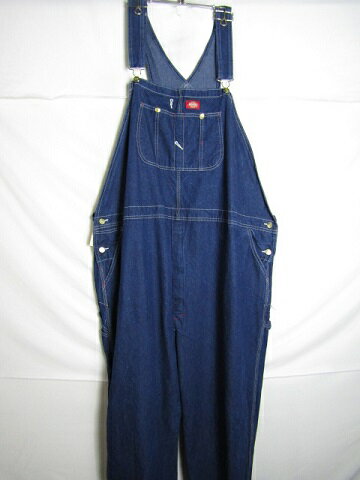 W54 L30 ビッグサイズ　Dickies ディッキーズ　デニム　オーバーオール【中古】【大きいサイズ】【メンズ】