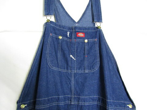 W54 L30 ビッグサイズ　Dickies ディッキーズ　デニム　オーバーオール【中古】【大きいサイズ】【メンズ】