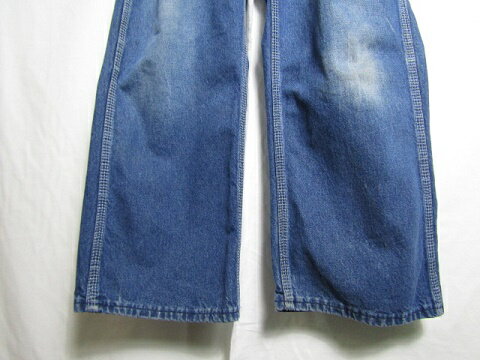 80年代 USA製 BIG SMITH ビッグスミス デニム オーバーオール W34 L29 【中古】【SMALL】【メンズ】