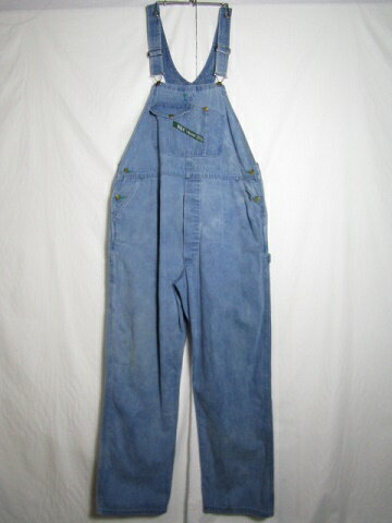 KEY キー デニム オーバーオール W42 L32相当【中古】【LARGE】【メンズ】